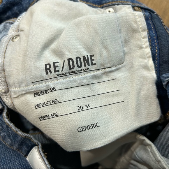 Redone 90’s Mid Rise Ankle Crop Jeans In Worn Vintage - Picture 3 of 11